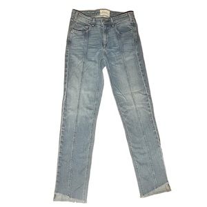 MCGUIRE Seamed Raw Edge Hem Jeans